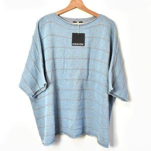 Eskandar $1495 NWT Women Boxy Square Sweater O/S